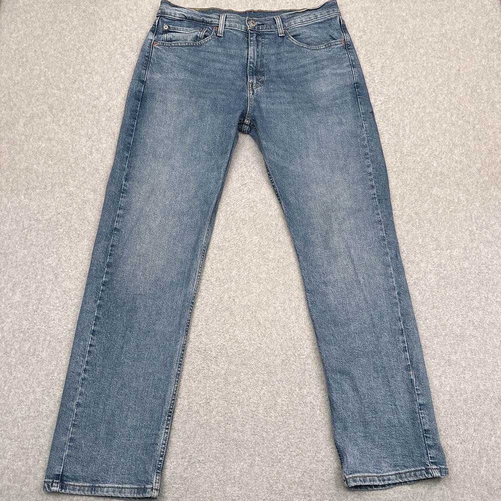 Levi's 505 Jeans Men's 34x31* Blue Straight Medium Wash‎ Stretch Denim EUC